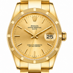 Rolex 18K Yellow Gold Date 34MM 1501 Watch